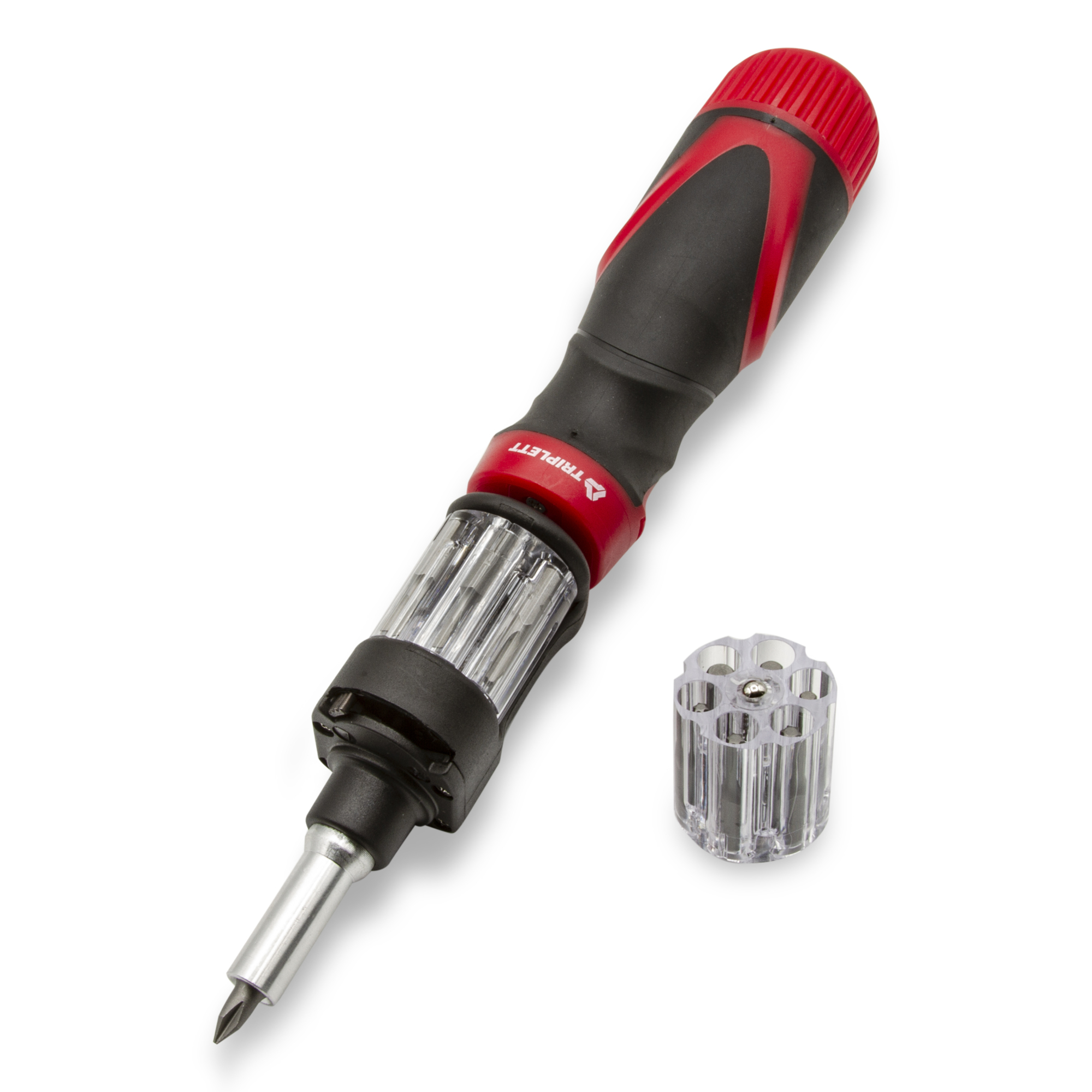 Triplett Professional AutoLoader Screwdriver — Ratcheting, 12 Bits, Model# TPAL-X